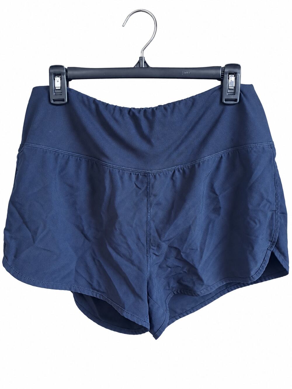 Athleta Women’s Large Black Running Shorts Built-In Brief Lined Athletic